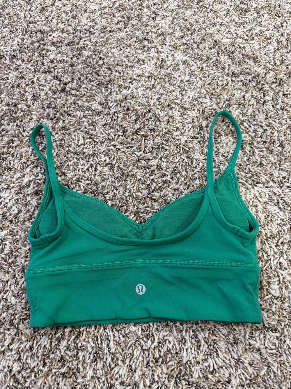 lululemon athletica Emerald Green Strappy Sports Bralette